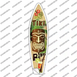 Tiki Bar Novelty Surfboard Sticker Decal