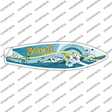 Beach Novelty Surfboard Sticker Decal