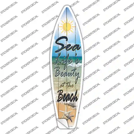 Beach Sea Life Novelty Surfboard Sticker Decal