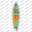 Flip Flop Day Novelty Surfboard Sticker Decal