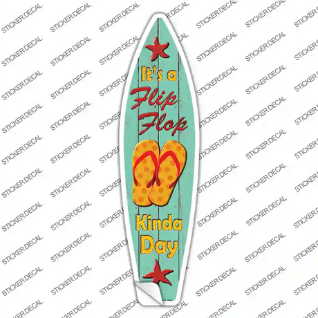 Flip Flop Day Novelty Surfboard Sticker Decal