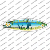 Let The Waves Novelty Surfboard Sticker Decal