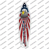 Freedom Novelty Surfboard Sticker Decal
