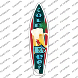 Cold Beer Novelty Surfboard Sticker Decal
