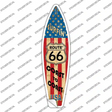 Route 66 Surfing USA Novelty Surfboard Sticker Decal