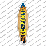 Surfer Dude Novelty Surfboard Sticker Decal