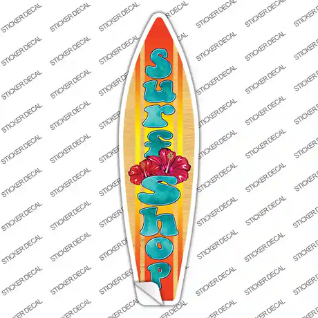 Surf Shop Novelty Surfboard Sticker Decal