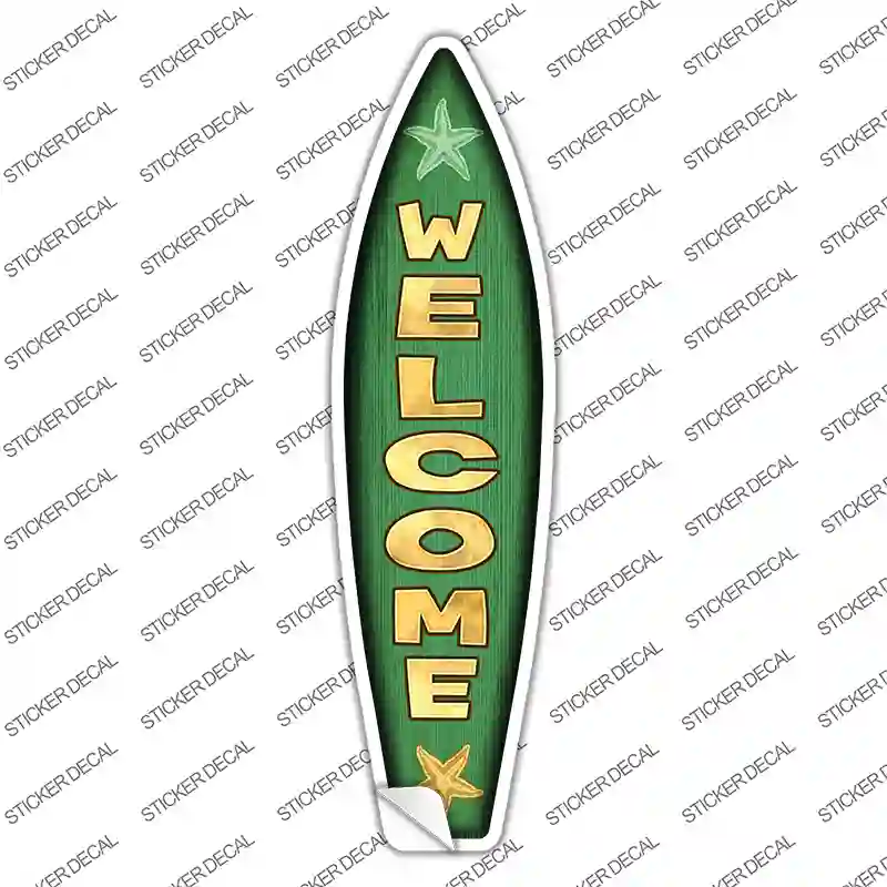 Welcome Novelty Surfboard Sticker Decal