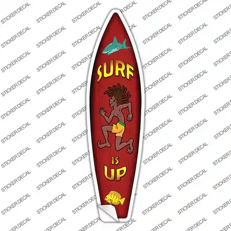 Surf Is Up Novelty Surfboard Sticker Decal