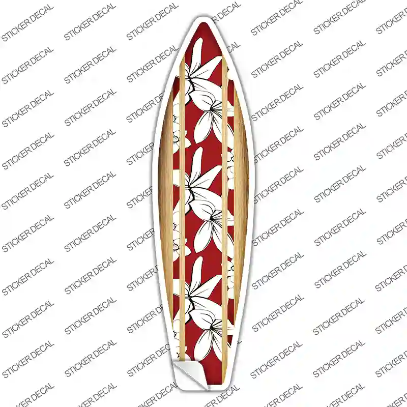 Tropical Novelty Surfboard Sticker Decal