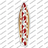 Tropical Novelty Surfboard Sticker Decal