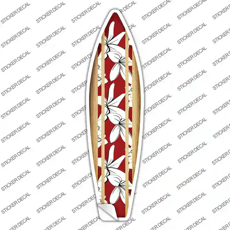 Tropical Novelty Surfboard Sticker Decal