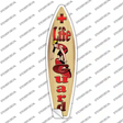 Life Guard On Surfboard Novelty Surfboard Sticker Decal