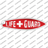 Life Guard Novelty Surfboard Sticker Decal