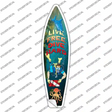 Live Free Dive Hard Novelty Surfboard Sticker Decal