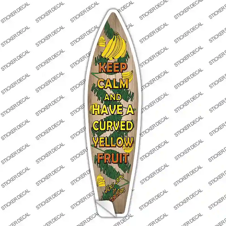 Keep Calm Novelty Surfboard Sticker Decal