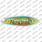 Welcome To Paradise Novelty Surfboard Sticker Decal