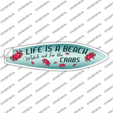 Watch Out For Crabs Novelty Surfboard Sticker Decal