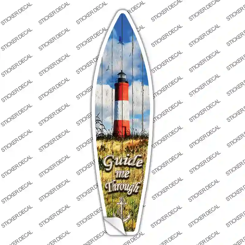 Guide Me Through Novelty Surfboard Sticker Decal