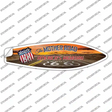 Route 66 With Sunset Novelty Surfboard Sticker Decal