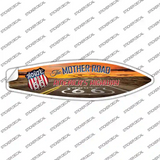 Route 66 With Sunset Novelty Surfboard Sticker Decal