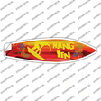 Hang Ten Surfing Novelty Surfboard Sticker Decal