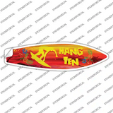 Hang Ten Surfing Novelty Surfboard Sticker Decal