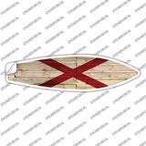 Alabama State Flag Novelty Surfboard Sticker Decal