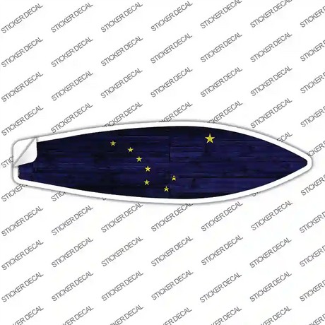 Alaska State Flag Novelty Surfboard Sticker Decal