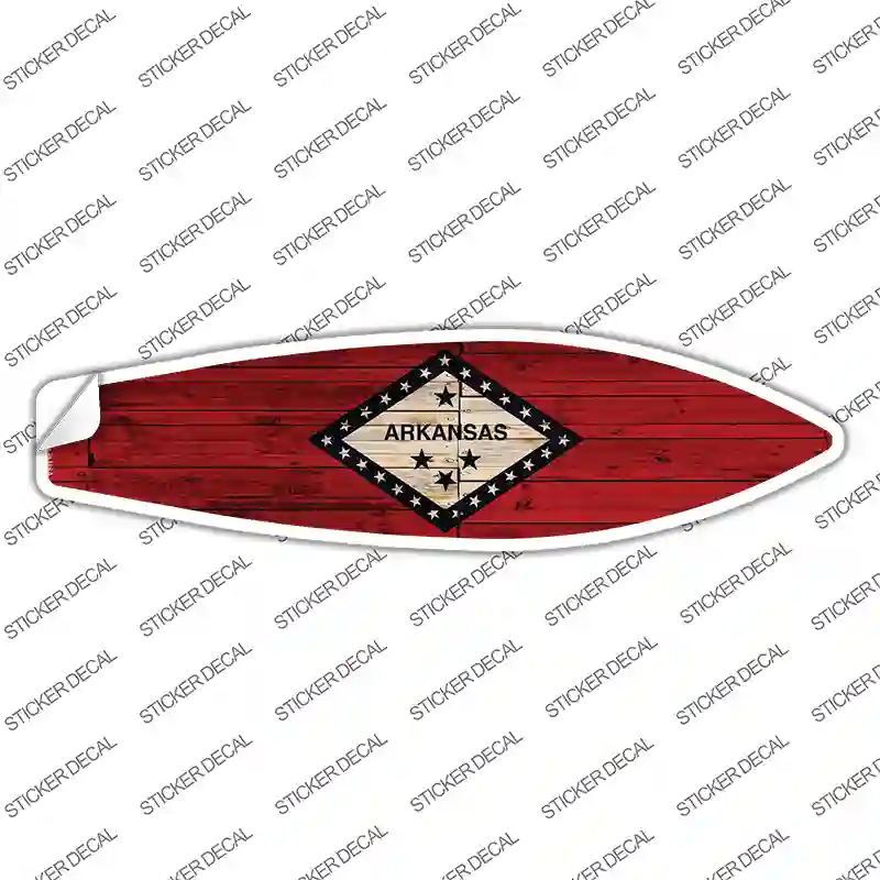Arkansas State Flag Novelty Surfboard Sticker Decal