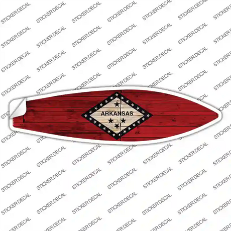 Arkansas State Flag Novelty Surfboard Sticker Decal