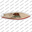 California State Flag Novelty Surfboard Sticker Decal