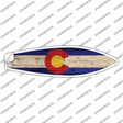 Colorado State Flag Novelty Surfboard Sticker Decal