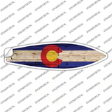 Colorado State Flag Novelty Surfboard Sticker Decal