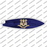 Connecticut State Flag Novelty Surfboard Sticker Decal