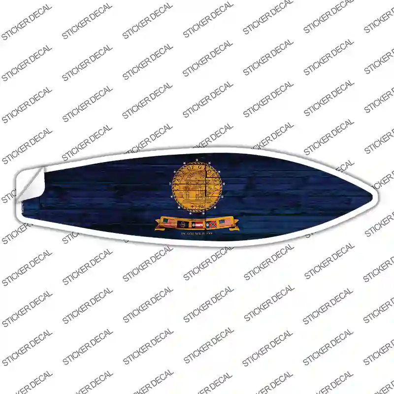 Georgia State Flag Novelty Surfboard Sticker Decal