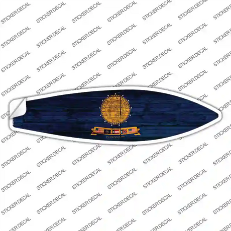 Georgia State Flag Novelty Surfboard Sticker Decal
