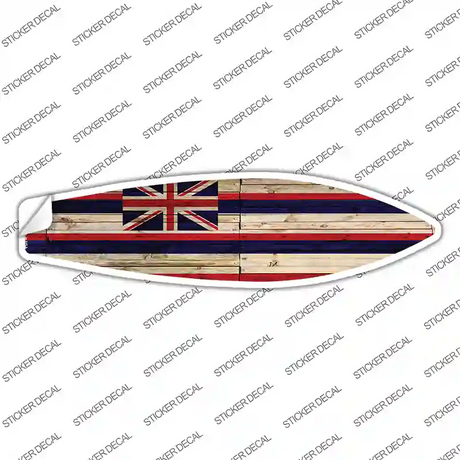 Hawaii State Flag Novelty Surfboard Sticker Decal