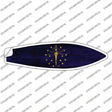 Indiana State Flag Novelty Surfboard Sticker Decal