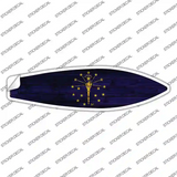 Indiana State Flag Novelty Surfboard Sticker Decal