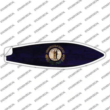 Kentucky State Flag Novelty Surfboard Sticker Decal
