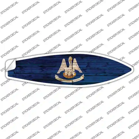 Louisiana State Flag Novelty Surfboard Sticker Decal