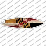 Maryland State Flag Novelty Surfboard Sticker Decal