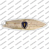 Massachusetts State Flag Novelty Surfboard Sticker Decal