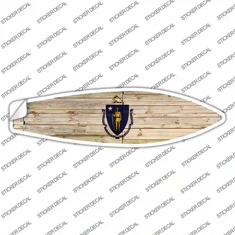 Massachusetts State Flag Novelty Surfboard Sticker Decal