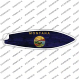 Montana State Flag Novelty Surfboard Sticker Decal