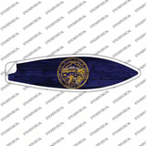 Nebraska State Flag Novelty Surfboard Sticker Decal
