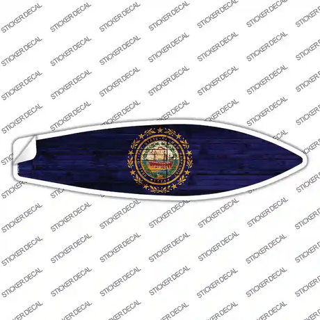New Hampshire State Flag Novelty Surfboard Sticker Decal