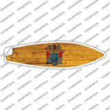 New Jersey State Flag Novelty Surfboard Sticker Decal