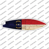 North Carolina State Flag Novelty Surfboard Sticker Decal